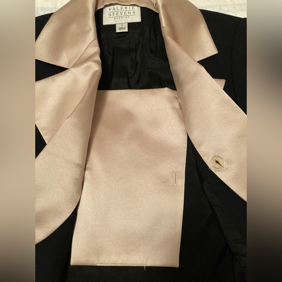 FILENE’S Valerie Stevens— Dark Navy Evening Suit. Elegant! Sz 6 - Picture 9 of 14